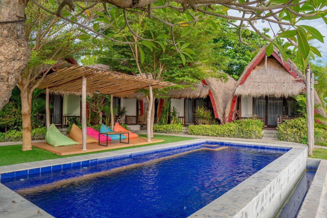 Krisna Bungalows And Restaurant Sekotong Exteriör bild