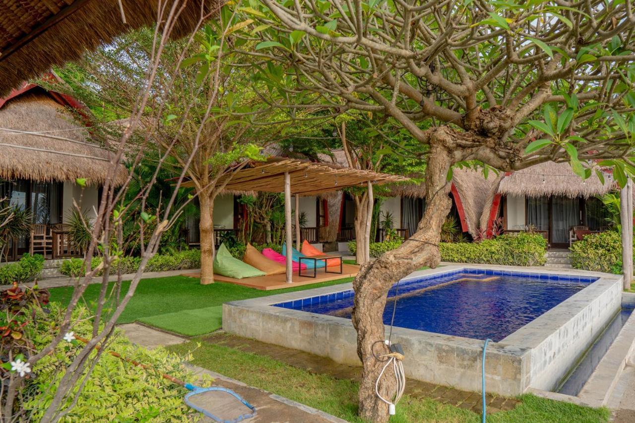 Krisna Bungalows And Restaurant Sekotong Exteriör bild