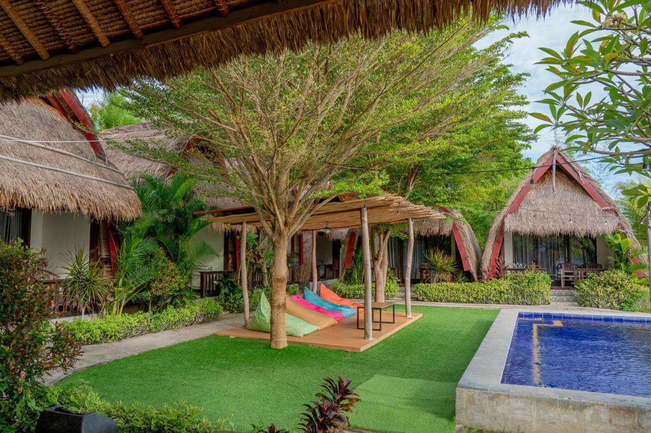 Krisna Bungalows And Restaurant Sekotong Exteriör bild
